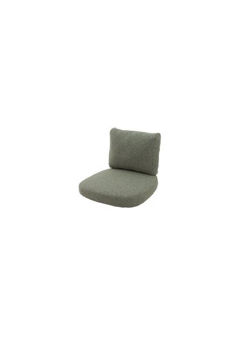 Cane-line - Almofada - Sense/Moments Lounge Chair Cushion Set Indoor - Dark Green - Cane-line Wove
