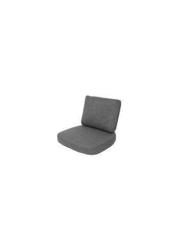 Cane-line - Stoelkussen - Sense/Moments Lounge Chair Cushion Set Indoor - Grey - Cane-line Natté