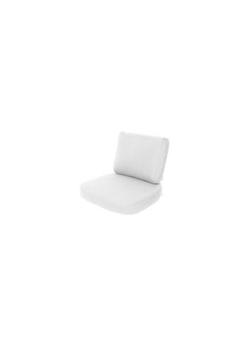Cane-line - Stoelkussen - Sense/Moments Lounge Chair Cushion Set Indoor - White - Cane-line Natté