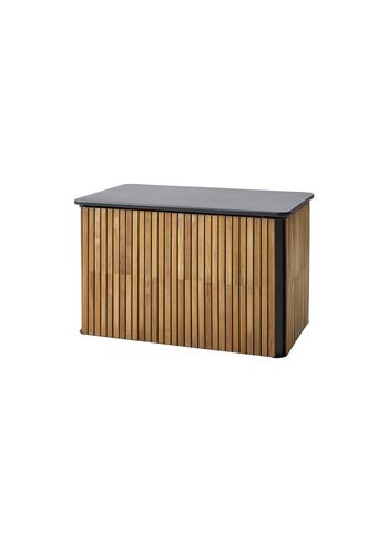 Cane-line - Kissen Box - Combine Cushion Box - Teak w/Lava grey aluminium - Small