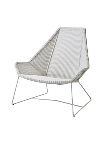 Cane-line - Armchair - Breeze Highback Lounge Chair 5469 LI/LS/LW - White-Grey