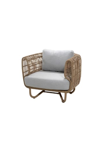 Cane-line - Lounge stoel - Nest Lounge Chair - Outdoor - Natural/Cane-line Weave - Inkl. Cane-line Natté hynder