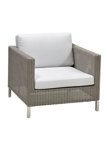 Cane-line - Armchair - Connect Lounge Chair 5499T - Chair: Cane-line Weave / Cushion: White Cane-line Natté