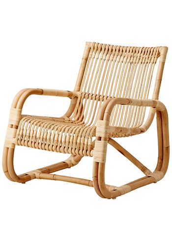 Cane-line - Lounge stoel - Curve Lounge Chair Indoor - Natural - Rattan