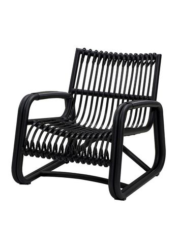 Cane-line - Nojatuoli - Curve Lounge Chair Outdoor 57402ALG - Lava Grey / Graphite