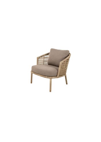 Cane-line - Lounge stoel - Sense Loungestol inkl. hyndesæt - Natural - Cane-line Weave / Taupe Cane-line AirTouch