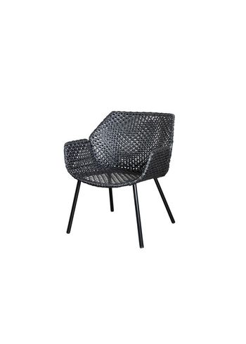 Cane-line - Lounge stoel - Vibe - Lounge Chair - Black/Anthracite/Woven