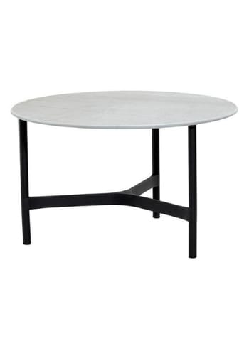 Cane-line - Table lounge - Twist Coffee Table - Lava Grey, Aluminium / Fossil Grey, Ceramic - Medium