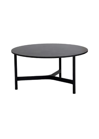 Cane-line - Loungetisch - Twist Coffee Table - Lava Grey, Aluminium / HPL, Dark Grey Structure - Large