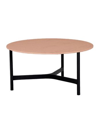 Cane-line - Lounge bord - Twist Coffee Table - Lava Grey, Aluminium / Terracotta, Ceramic - Large