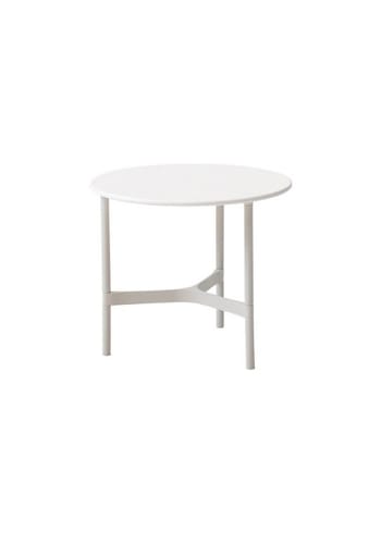 Cane-line - Lounge table - Twist Coffee Table - White, Aluminium / White, Cane-line HI-Core - Small