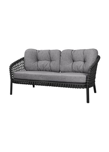 Cane-line - Lounge sofa - Ocean Large 2-pers. Sofa - Cane-line Soft Rope, Dark Gr