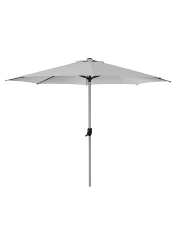 Cane-line - Ombrelle - Sunshade Parasol w/crank - Light Grey - Aluminium/Anodized pole/Olefin