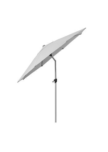 Cane-line - Aurinkovarjo - Sunshade parasol m/tilt system - Silver Mat Anodized / Dusty white