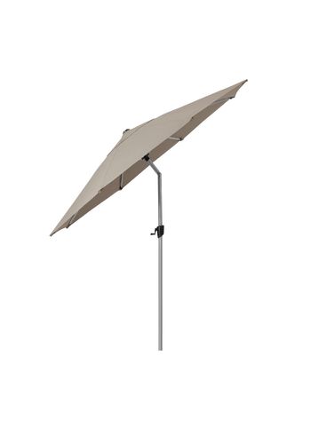 Cane-line - Ombrelle - Sunshade parasol m/tilt system - Silver Mat Anodized / Taupe