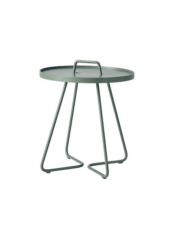 Cane-line - Sidobord - On-the-move side table - Dusty Green - Small