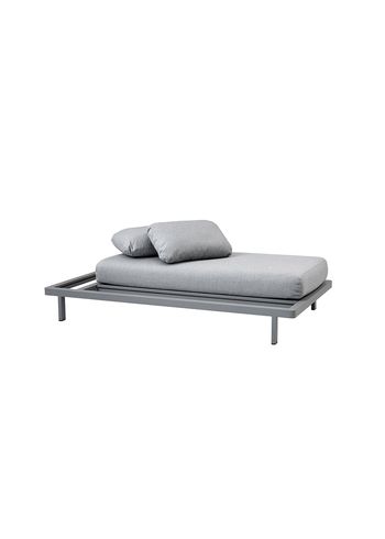 Cane-line - Canapé lounge - Space 2 seater sofa module - Sofa: Light Grey Cane-line AirTouch / Back: None / Side: None