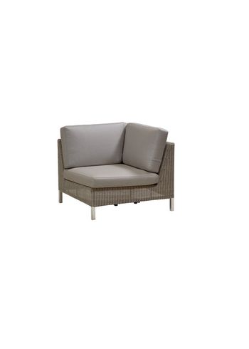 Cane-line - Sofá - Connect Dining lounge Corner Module - Taupe / Taupe