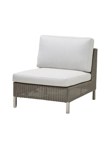Cane-line - Couch - Connect Modules - Single Module w/White Cane-line Natté Cushion