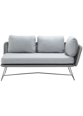Cane-line - Couch - Horizon - Light grey - Left 2 seater module