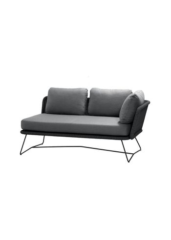 Cane-line - Couch - Horizon 2-pers. sofa - Black - Left 2-person module