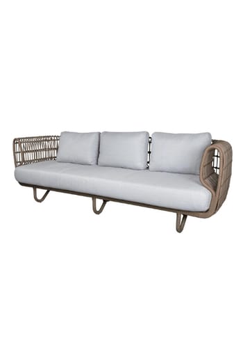 Cane-line - Soffa - Nest 3-Seater Sofa - Outdoor - Natural/Cane-line Weave