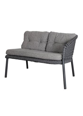 Cane-line - Sofá del salón - Ocean modul sofa incl. cushions - 2-pers. sofa/venstre modul - Soft rope