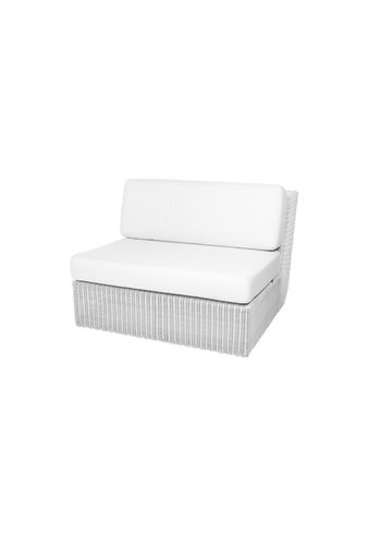 Cane-line - Couch - Savannah single modul - Stel: Weave, White grey/Hynde: White