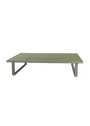 Cane-line - Mesa de centro - Glaze Coffee Table - Rectangular - Frame: Taupe, Aluminium