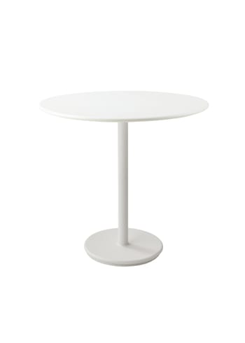 Cane-line - Coffee table - Go CoffeeTable Ø60 - White Base / White