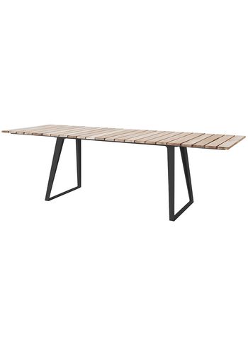 Cane-line - Dining Table - Copenhagen Teak Dining Table w/83 cm extension 11030TAL - Teak / Aluminium