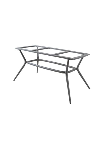 Cane-line - Ruokapöytä - Joy Spisebordunderstel - Oval - Light Grey, Aluminium