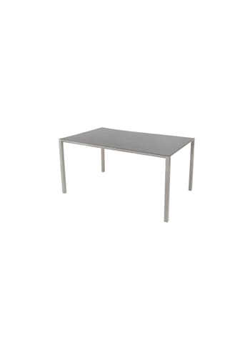 Cane-line - Dining Table - Pure Table - 150x90 - Stel: Taupe Aluminium / Bordplade: Basaltgrå Keramik