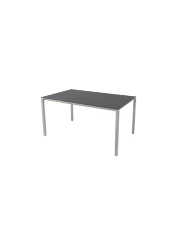 Cane-line - Dining Table - Pure Table - 150x90 - Stel: Taupe Aluminium / Bordplade: Nero Keramik