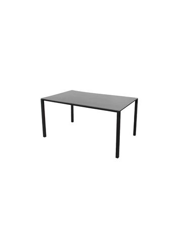 Cane-line - Dining Table - Pure Table - 150x90 - Frame: Lava Grey Aluminium / Tabletop: Basalt Grey Ceramic