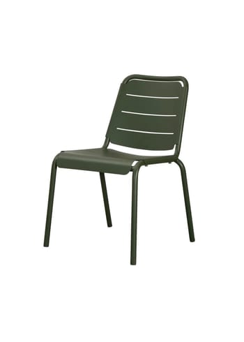 Cane-line - Cadeira - Copenhagen stol u. armlæn - Dark Green, Aluminium