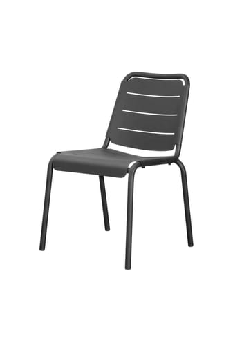 Cane-line - Cadeira - Copenhagen stol u. armlæn - Lava Grey, Aluminium