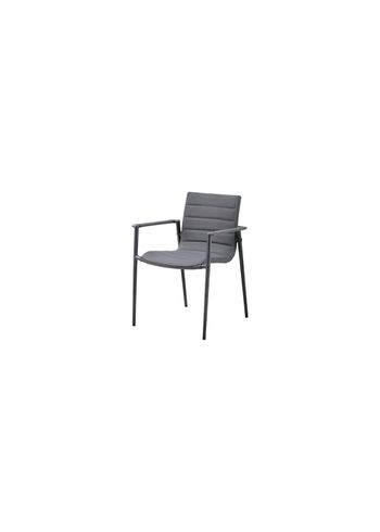 Cane-line - Krzesło ogrodowe - Core chair w. armrest - Grey