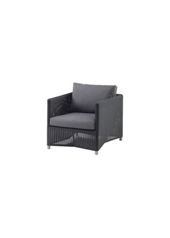Cane-line - Chair - Diamond lounge stol - Graphite, Cane line weave ramme