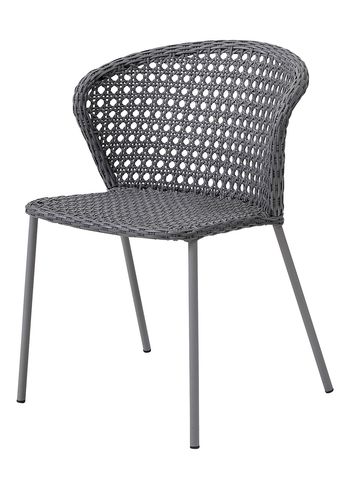 Cane-line - Silla - Lean Chair - Chair - Light Grey - Cane-line French Weave