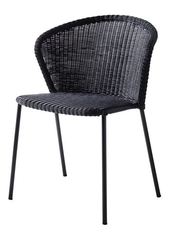 Cane-line - Silla - Lean Chair - Chair - Black - Cane-line Weave