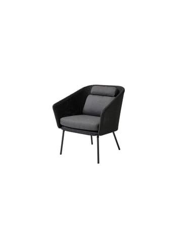Cane-line - Chair - Mega stol, inkl. grå hyndesæt - Cane-line Weave, Graphite