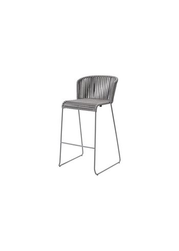 Cane-line - Stol - Moments Bar Chair - Grey Cane-line Soft Rope