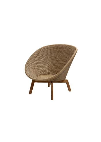 Cane-line - Stol - Peacock lounge chair OUTDOOR - Frame: Cane-line Weave, Natural