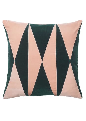 Christina Lundsteen - Coussin - Anneli - emerald,pale rose