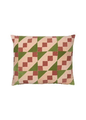 Christina Lundsteen - Coussin - Addison Pillow - Leaves / Blush / Plaster