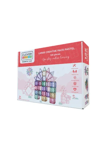 Cleverclixx - Toys - Large Creative Pack Pastel 125 pieces - Pastel