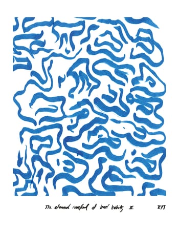 Paper Collective - Plakat - Comfort by Ronelle Pienaar Jenkin x Lemon - Comfort - Blue