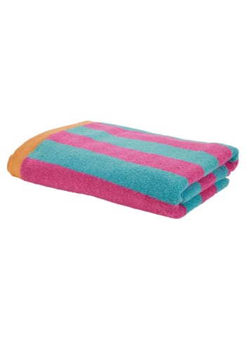 Cozy Living - Handduk - Towel Stripe - Turquoise/Pink/Orange