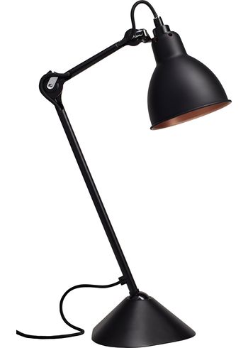DCW - Candeeiro de mesa - Lampe Gras N°205 - Black/Black/Copper